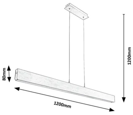 Rabalux 6670 - LED Stmievateľný luster na lanku TITHANIA LED/24W/230V 120 cm