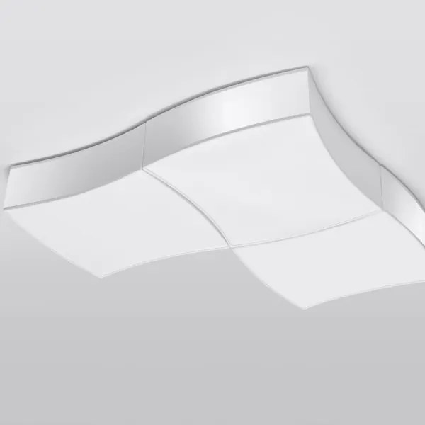 Sollux SL.1055 - Stropné svietidlo SQUARE 6xE27/60W/230V biela