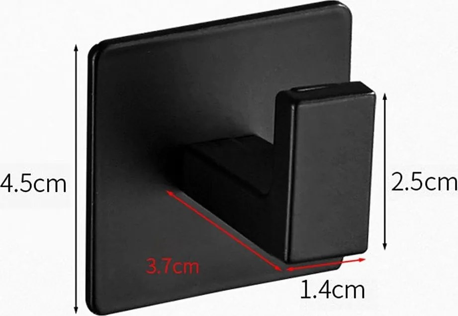 Súprava dvoch čiernych háčikov KSANTI