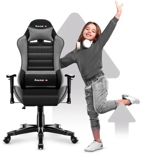 Detská herná stolička Ranger - 6.0 sivá mesh