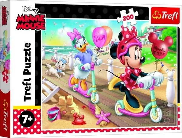 Trefl Puzzle Minnie na pláži/Disney Minnie 200 dílků