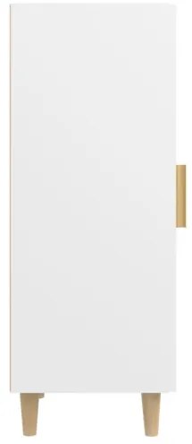 vidaXL Komoda biela 34,5x34x90 cm spracované drevo-