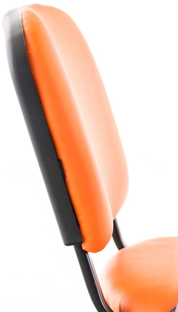 Stolička Ken s skladacím stolíkom koženka - oranžová