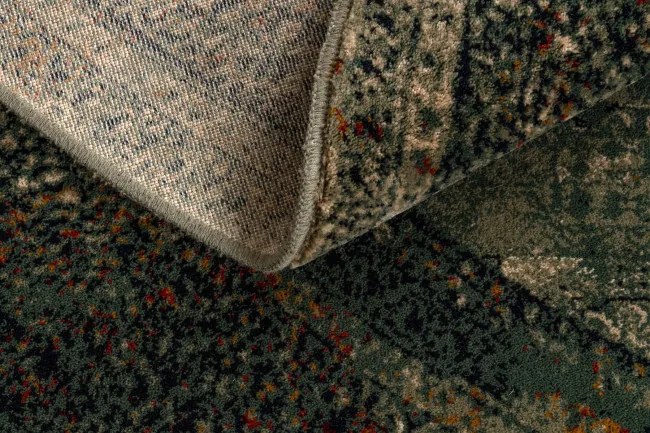 Koberec OMEGA MAMLUK rozeta smaragdový kruh