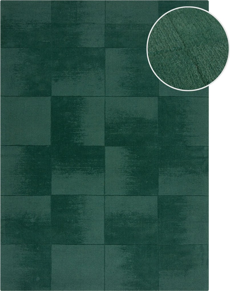 Flair Rugs, AKCIA: 120x170 cm Kusový koberec Demi Check Ombre Green, zelená, obývacia izba