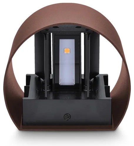 Brilagi - LED vonkajšie nástenné svietidlo RONDO LED/6W/230V hnedé IP54