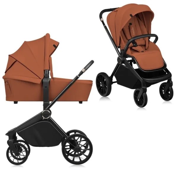 Lionelo - Kombinovaný kočík 2v1 MIKA PLUS Brown Rust