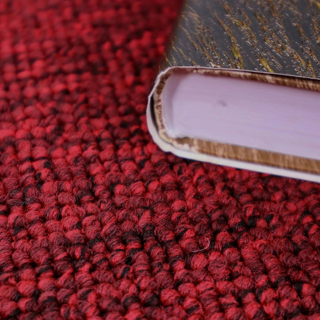 Metrážny koberec Debut 35, na mieru, šíře 4m, červená, filc, detská izba, Betap