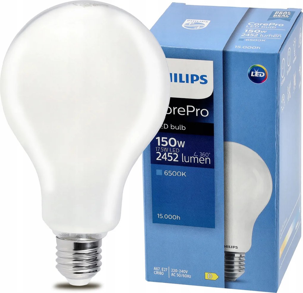 LED žiarovka Philips E27 - 17,5 W - 2452lm - 6000k Corepro Premium