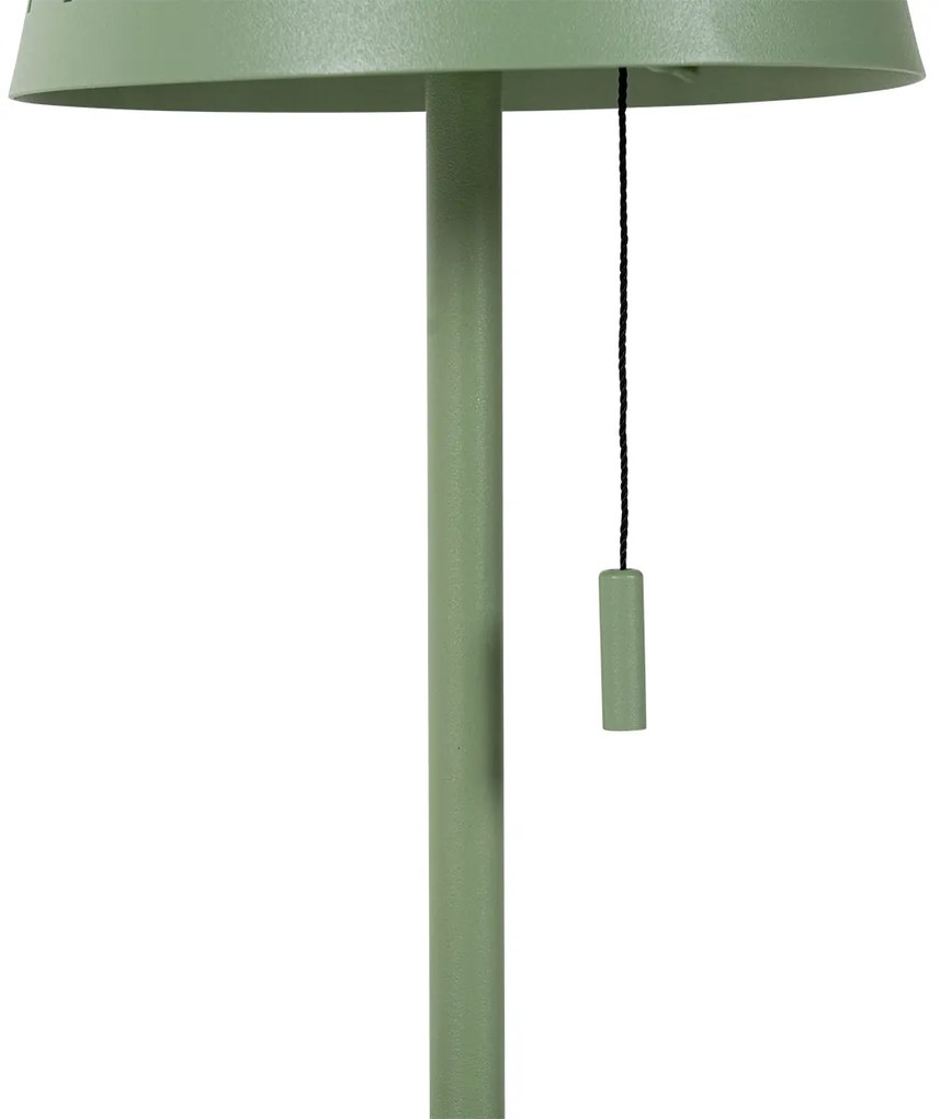 Sada 2 stolových lámp zelená vrátane LED 3-stupňovým stmievačom nabíjateľných a solárnych - Ferre