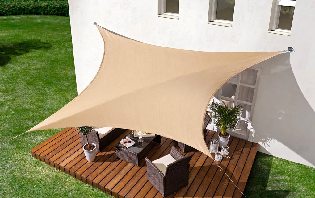 Slnečná clona 3,6 x 3,6 m