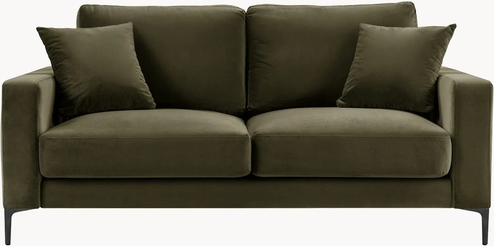Pohovka v zamatovom vzhľade Venus (2-miestna), Š 158 cm