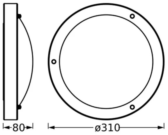 Osram - Kúpeľňové stropné svietidlo BATHROOM CLASSIC 1xE27/15W/230V IP44