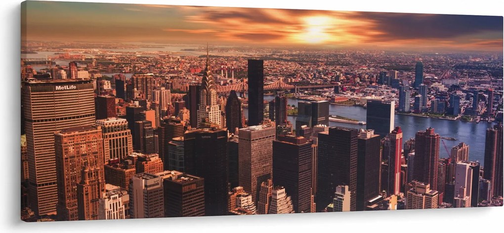 Obraz - Pohľad na metropole (120x50 cm)
