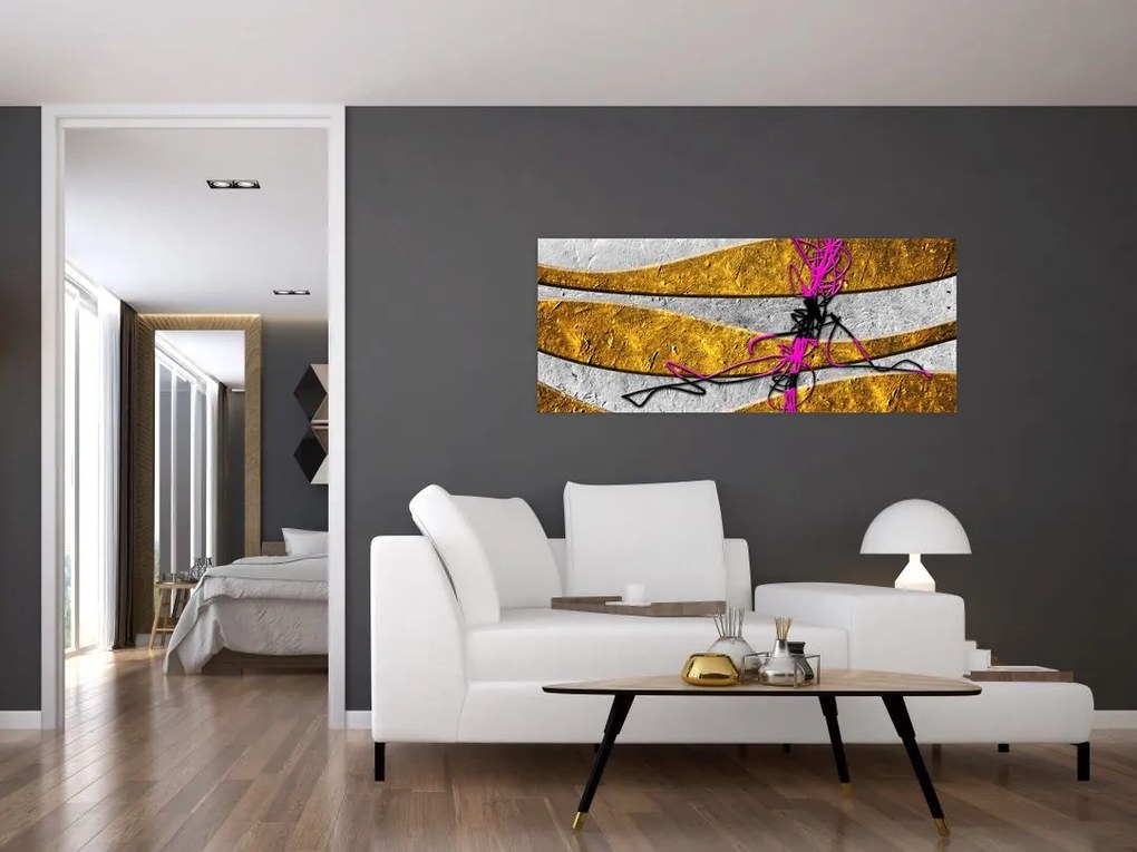 Obraz abstrakcie (120x50 cm)