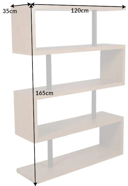 Regál Snake 165cm dub