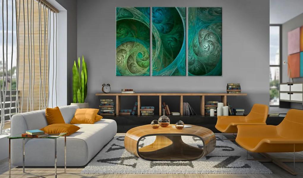 Artgeist Obraz - Turquoise oriental inspiration Veľkosť: 60x40, Verzia: Na talianskom plátne