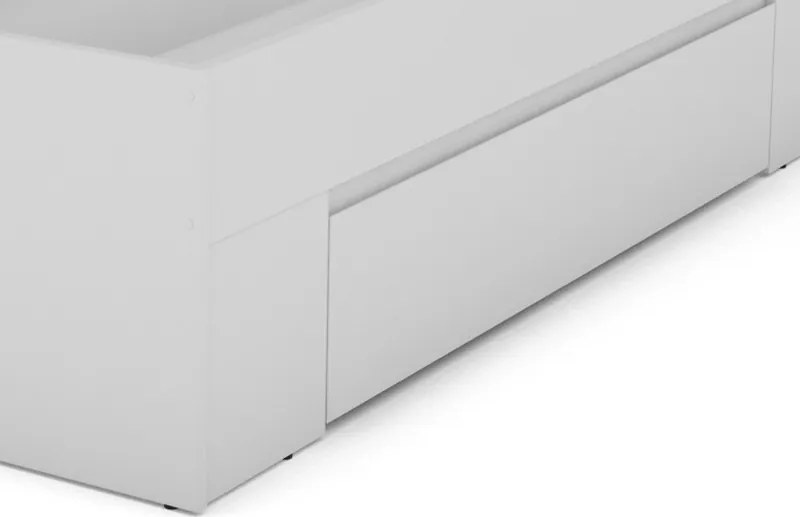 Posteľ so zásuvkami Carlos 140x200, biela