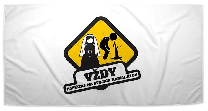 Sablio Uterák Vždy pamätaj na svojich kamarátov - 30x50 cm