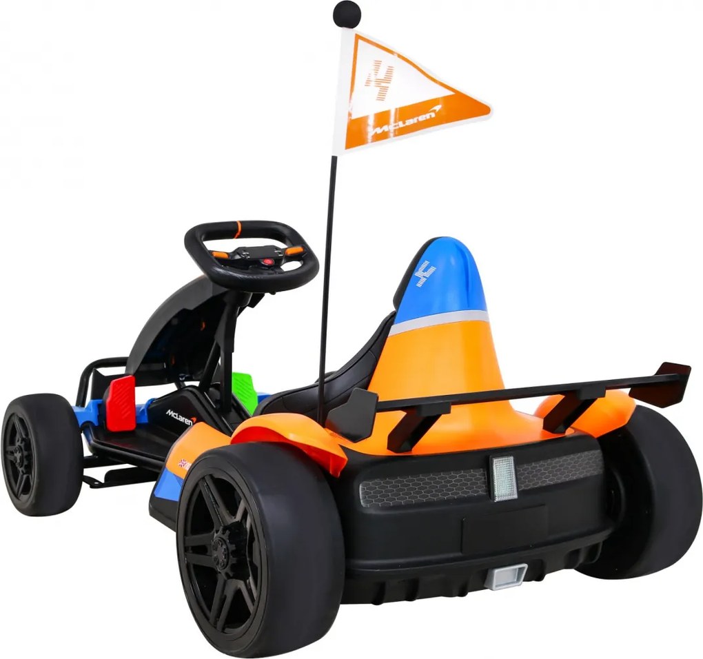 Ramiz Detská motokára na batérie McLaren Drift + funkcia Drift + športové sedadlo + LED svetlá + pomalý štart + EVA