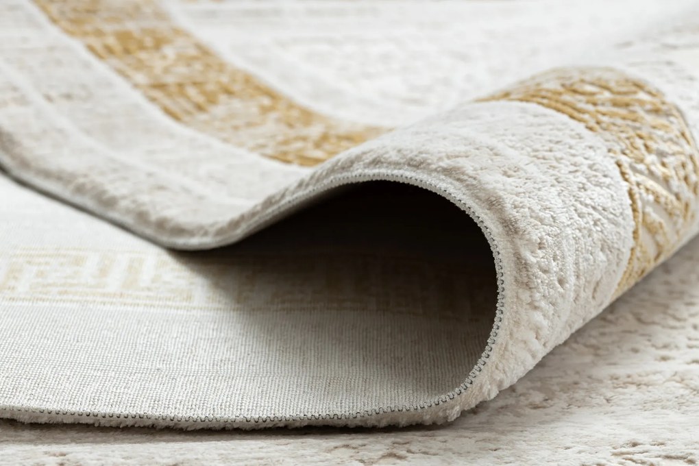 Koberec DUKE 51524 krém / zlatý - S rámom