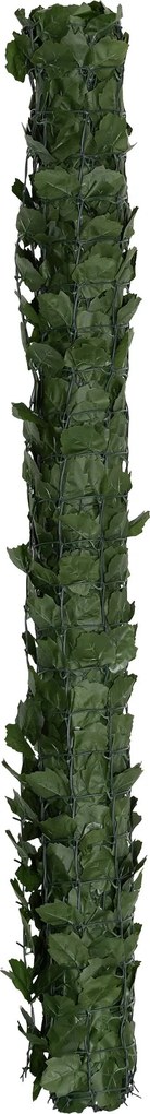 Outsunny Umelý brečtanový plot dekorácia, 3L x 1,5H m, realistický, anti-UV, tmavozelený | Aosom