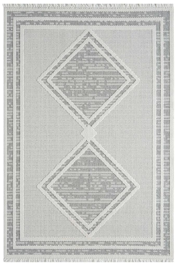 Dekorstudio Moderný koberec LINDO 8853 - sivý Rozmer koberca: 140x200cm