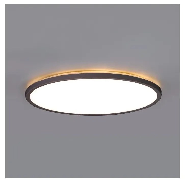 LED kúpeľňové svietidlo NIVERA LED/12W/230V IP54 pr. 22,5 cm čierne + DO