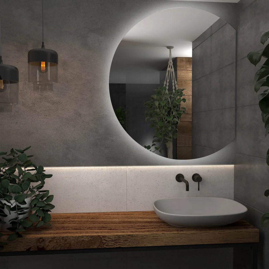 Okrúhle zrkadlo s LED svetlom E5