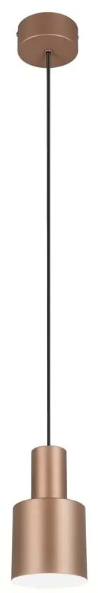 Hnedé závesné svietidlo s kovovým tienidlom ø 12 cm Agudo – Trio