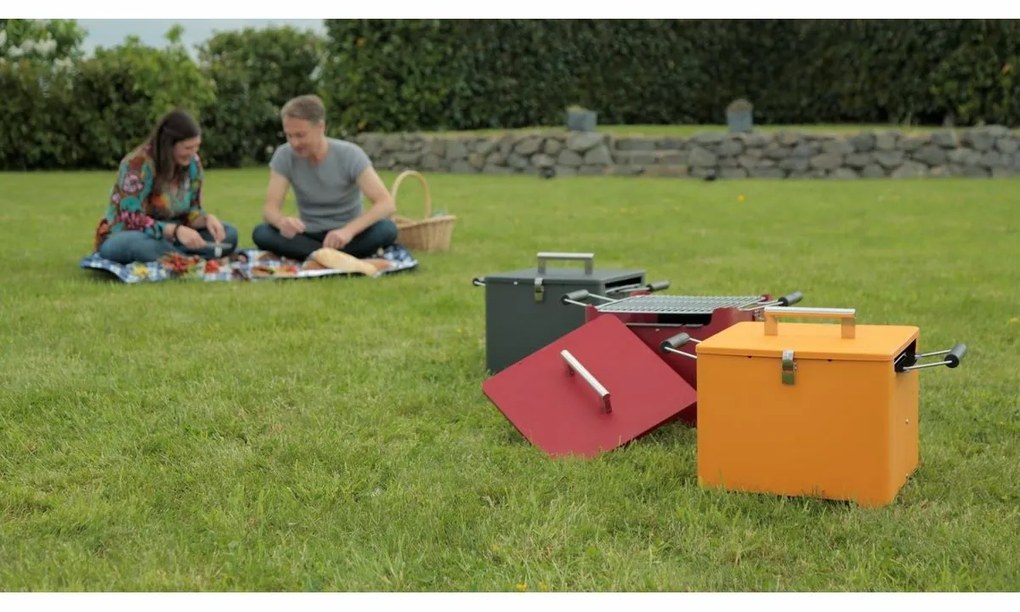 Tepro 1144 Gril Chill&Grill Cube, oranžová, 54 x 36 x 35 cm
