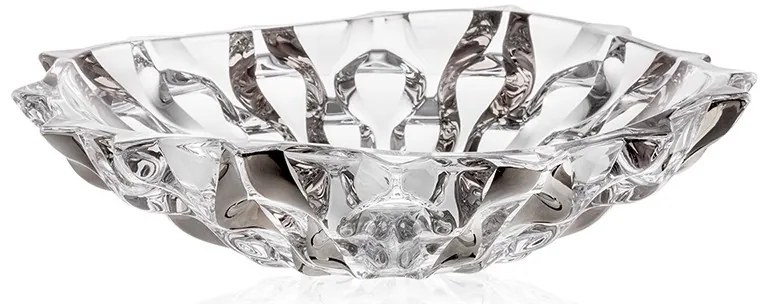 KRIŠTÁĽOVÁ MISKA BOHEMIA SAMBA FOLK PLATINUM 350MM