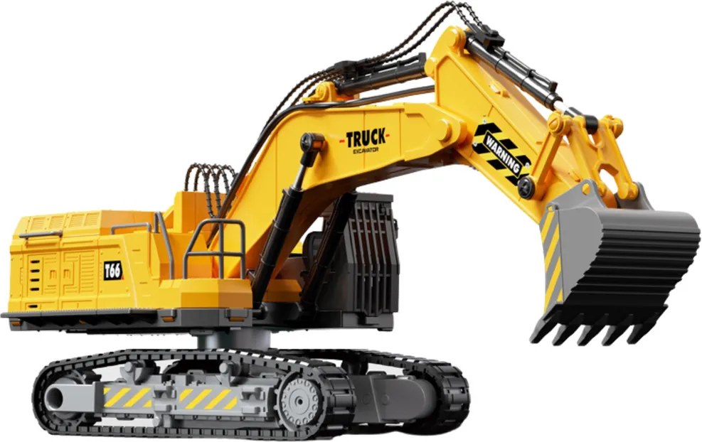 LEAN Toys Pásové rýpadlo na zostavenie DIY s diaľkovým ovládaním RC, 133 dielov