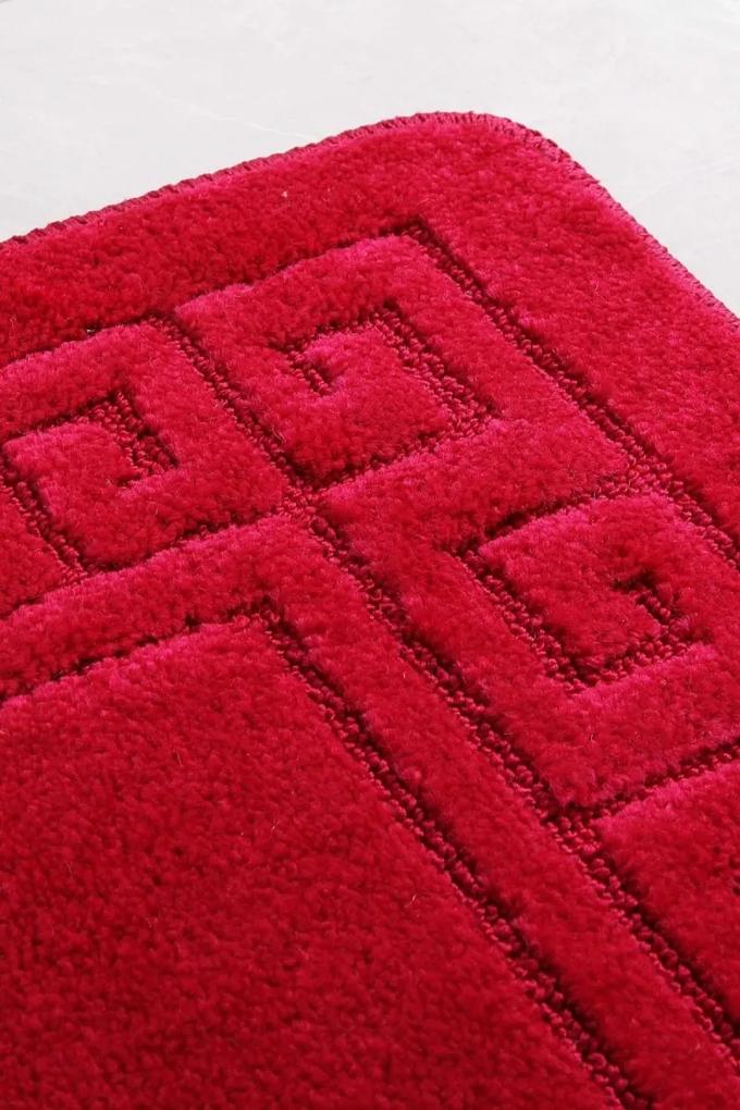 Koupelnová sada koberečků ETHY červená