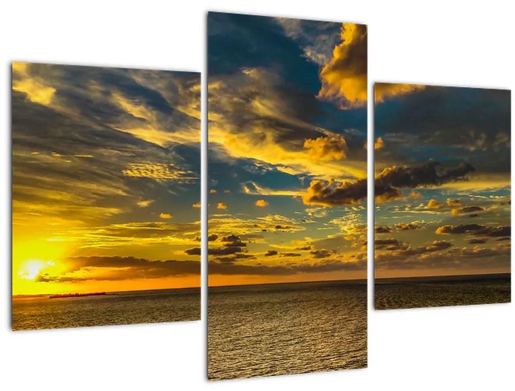 Západ slnka na mori (90x60 cm)