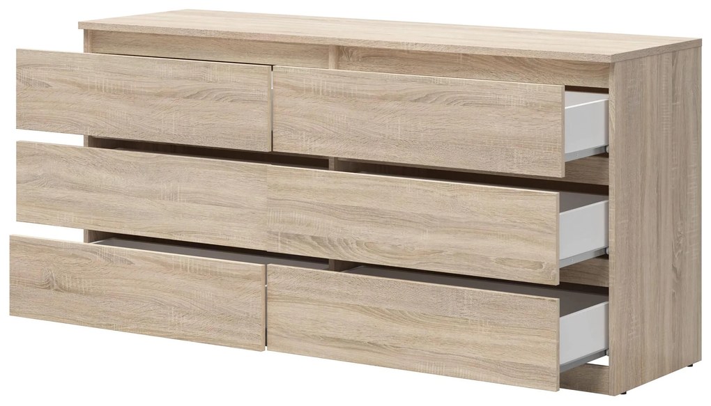 Komoda BRW Tetrix 4 (dub sonoma) . Akcia -48%. Vlastná spoľahlivá doprava až k Vám domov. 1098483