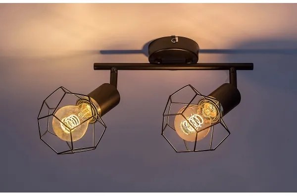 Rabalux 71066 - Bodové svietidlo FRAN 2xE27/40W/230V čierna