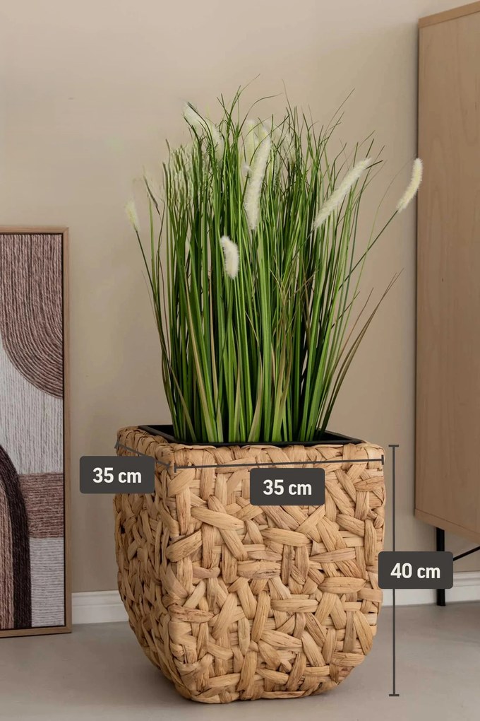 Kvetináč WILD, vodný hyacint, výška 40 cm, natur