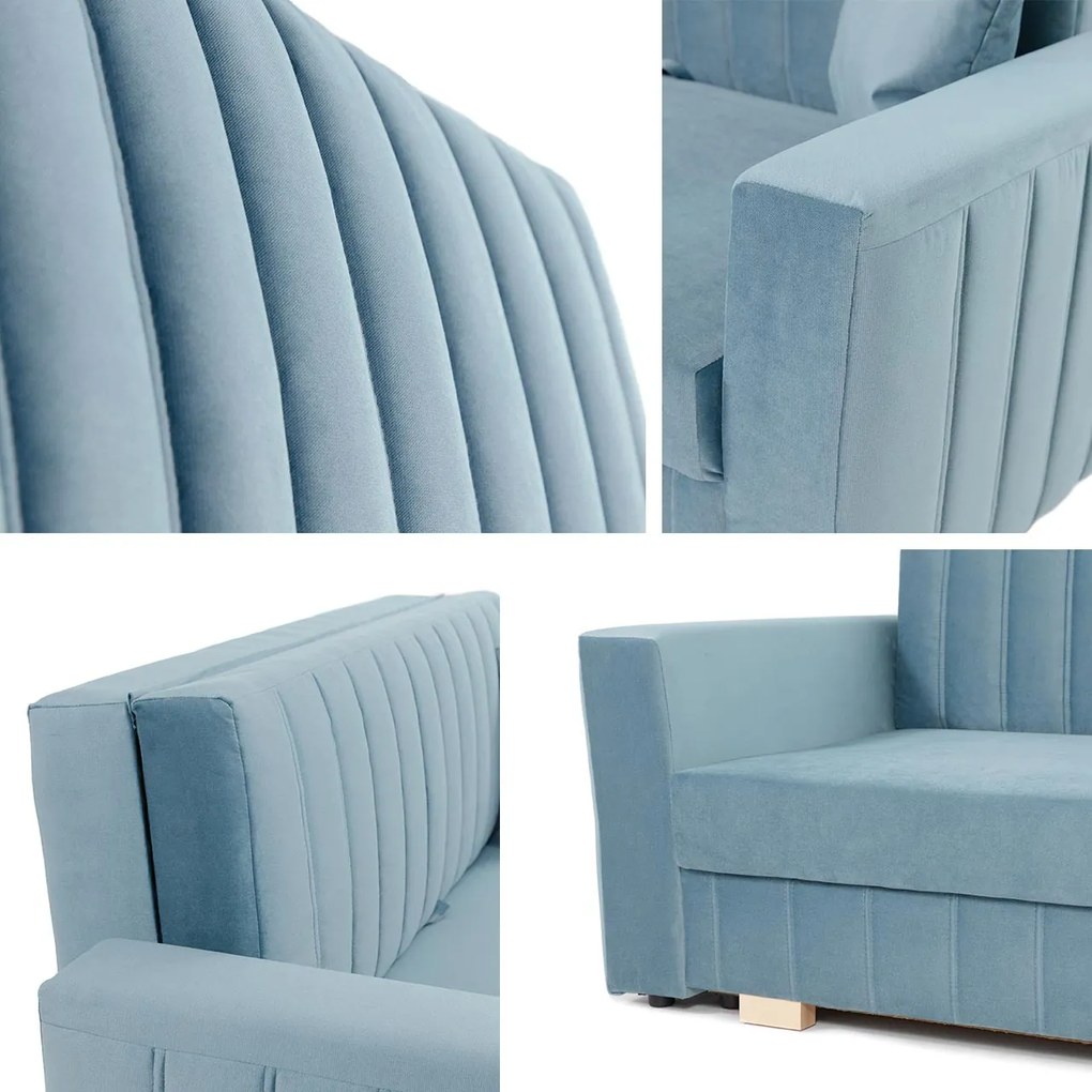 Rozkladacia pohovka Carivia Glam III (Kronos 07) (s úl. priestorom). Vlastná spoľahlivá doprava až k Vám domov. 1059838