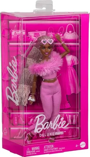 Mattel Barbie HYV28 Deluxe Style ružová módna bábika