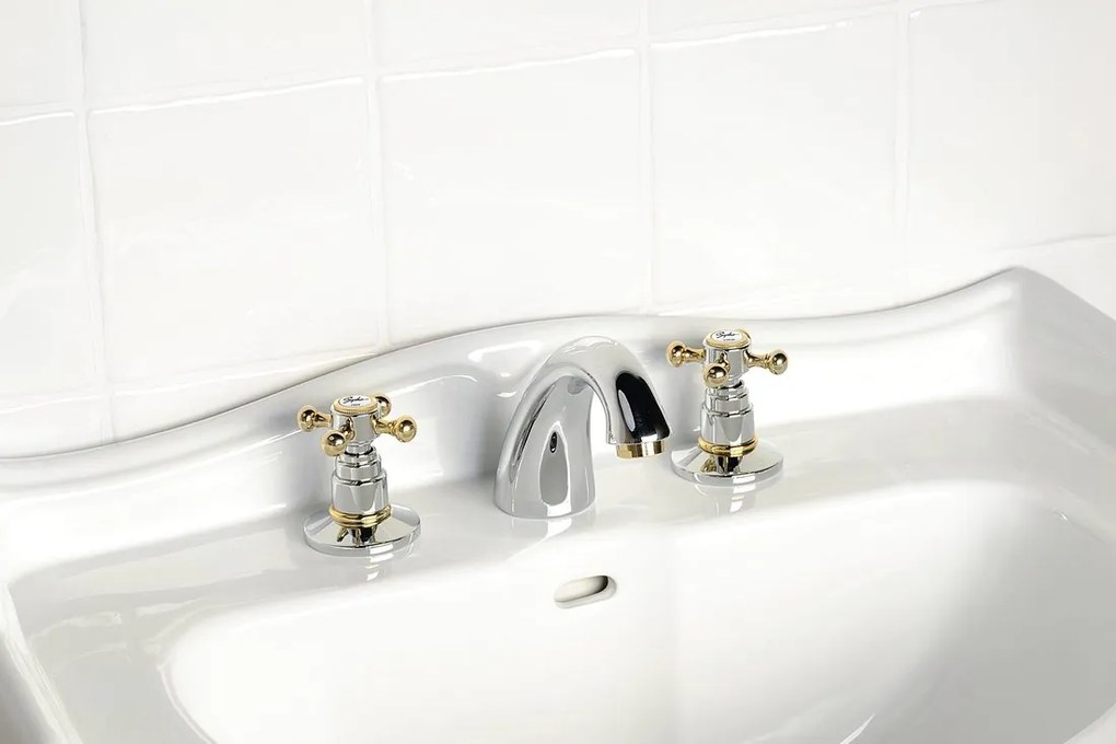 Sapho Sapho, ANTEA nástenná sprchová batéria, chróm/zlato, 3862