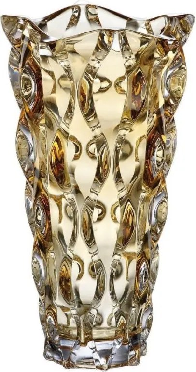 BOHEMIA SAMBA AMBER VÁZA 305MM