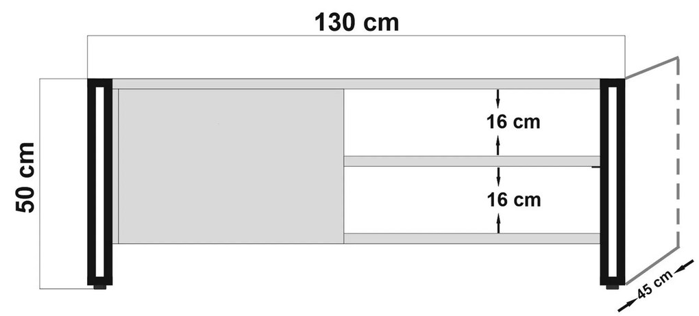 Obývacia stena Cosmopolitan 18 (atlantická borovica + čierna). Vlastná spoľahlivá doprava až k Vám domov. 1088848