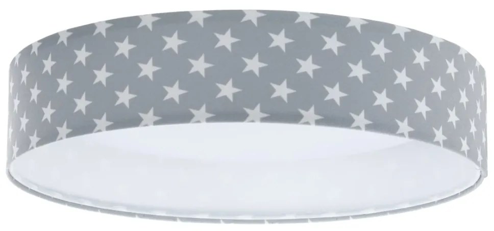 LED Stmievateľné svietidlo GALAXY KIDS LED/24W/230V hviezdičky šedá/biela + DO