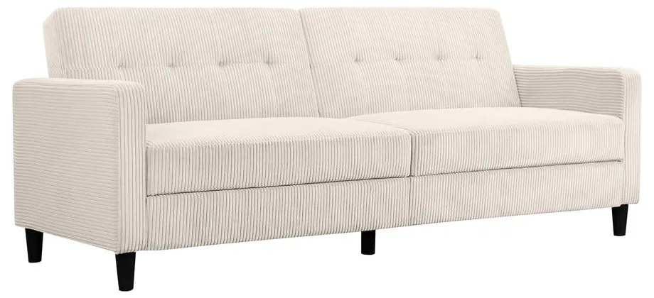 Biela menčestrová rozkladacia pohovka 82 cm Hartford – Støraa