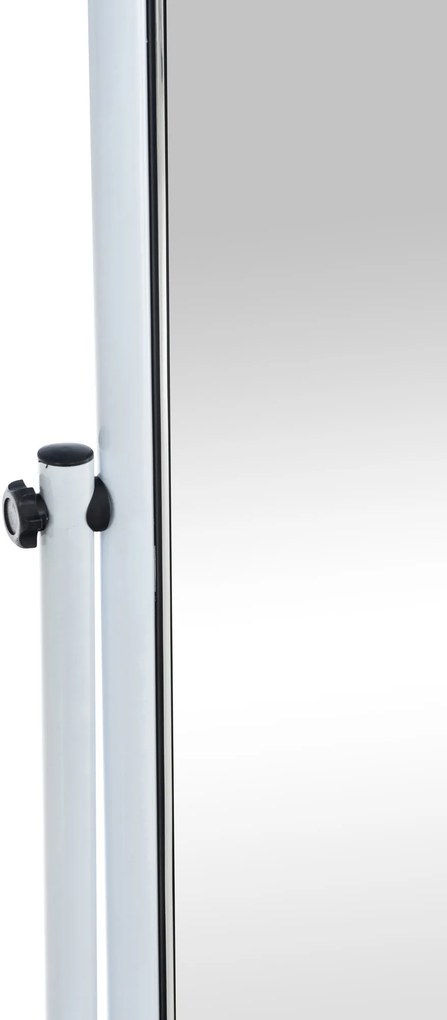 Stojace zrkadlo Medusa 317223 - 166x48x45 cm - Biela