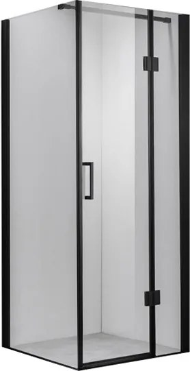 BPS-koupelny Štvorcový sprchovací kút ZES KZ1390B BL 90x90 čierna/transparent - bez vaničky