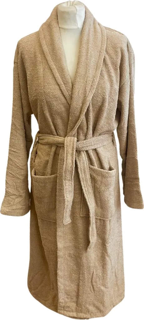 Froté deluxe unisex župan Béžový - L