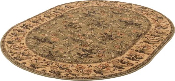 Koberec  Agnella Isfahan Olandia olivový ovál