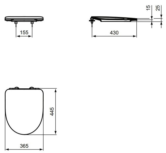 Ideal Standard Ideal Standard i.life A - WC sedátko s poklopom Soft Close, biela T467601